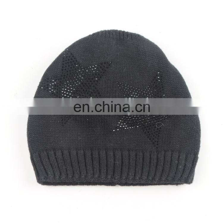 TOROS classic women hat 30%wool 70%acrylic warm winter cheap beanie hats with stone