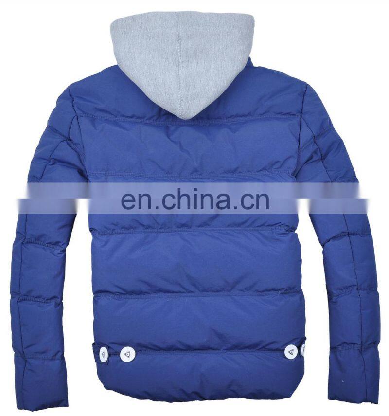 latest fashion mens casual winter thick paded hooded running jacket