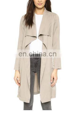 New trendy women long coat model