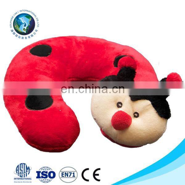 Top selling Low MOQ kids neck pillow promotional cute u shape animal neck pillow