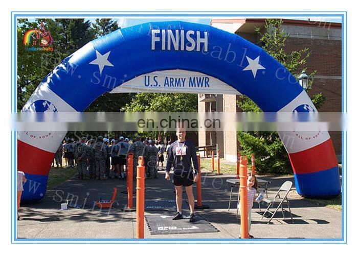 Customized inflatable finish line arch for sport race,outdoor running inflatable archways for advertising to sale