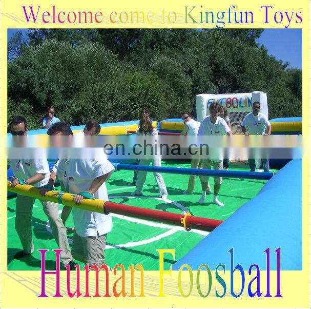 12players inflatable human soccer table/football yard sport