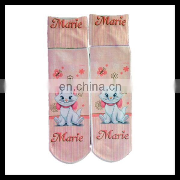 hot sale digital print cartoon tube socks