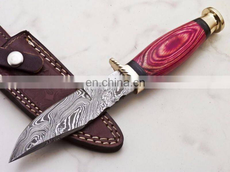 Damascus knifes - CUSTOM HANDMADE HUNTING DAMASCUS KNIFE
