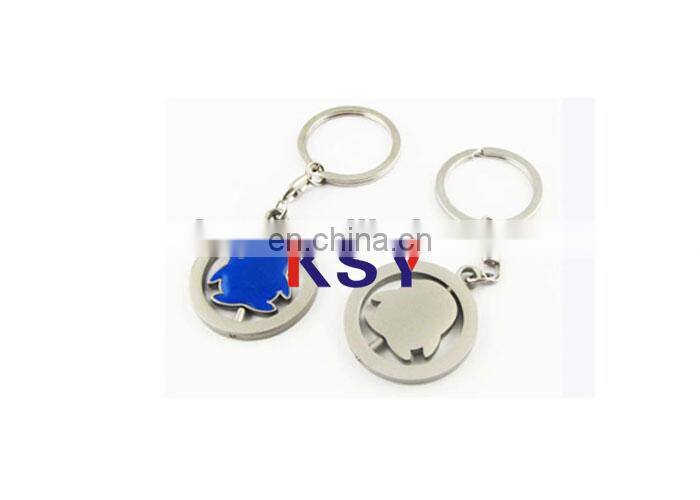 Car shape hot sell metal keychains full 3D with clothing