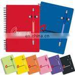 promotional customized notebook with notepad and hard cover