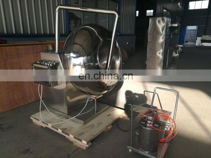 Commercial candy sugar coating machine/Almond nuts sugar coating machine | Chocolate coating pan machine for sale