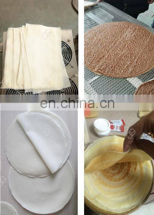 High Output Square Round Corn Tortilla Spring Roll Pastry Sheet Lumpia Wrapper Egg Spring Roll Making Machine