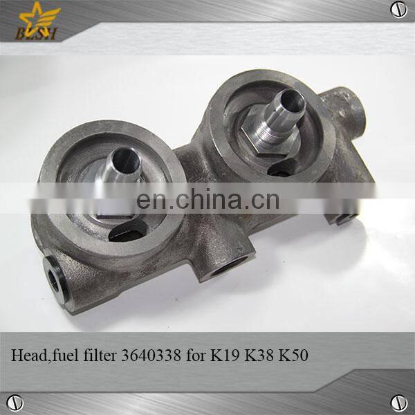 Original diesel fuel filter head 3640338 for cummins K50 parts