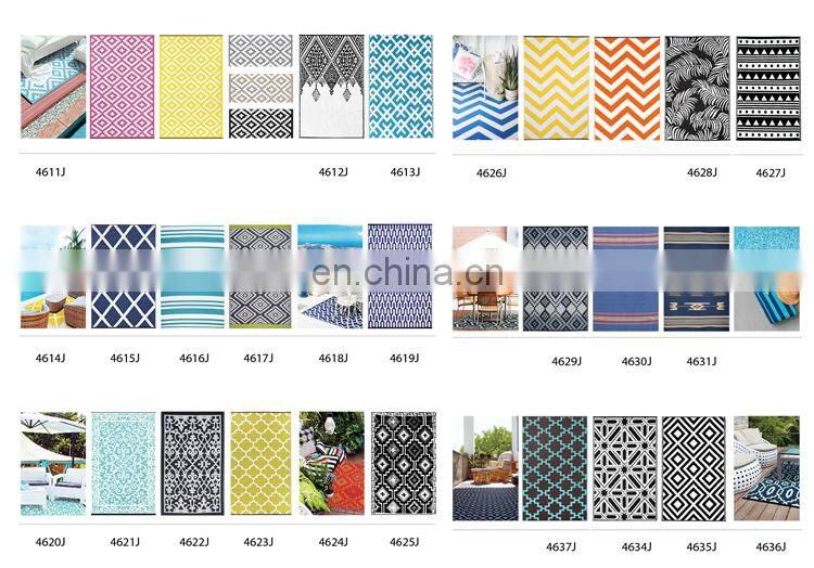 100% pp woven rug black and white