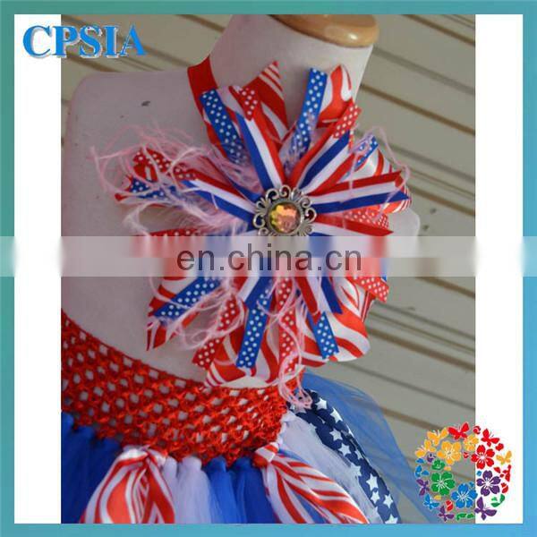 Baby Girls tutu Skirts With Big Flower Headband Children 2 Layers July 4th Girls Skirt Tulle Fluffy tutu Skirt For Baby Girls