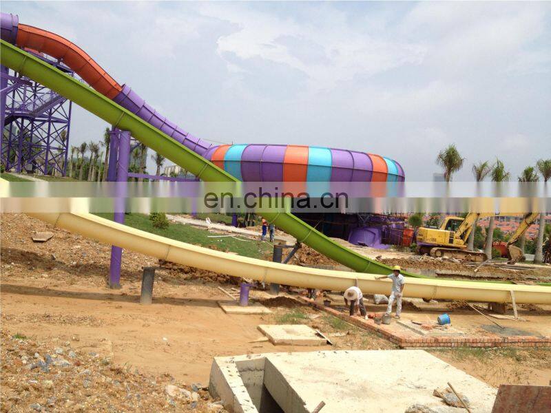 China Guangxi 30,000 Fiberglass Water Slide / Wave Pool / Family Water Playground Water Park