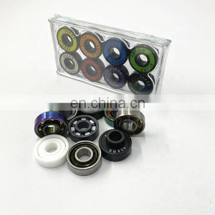 Tin box packing high precision skateboard bearing 608 bearing