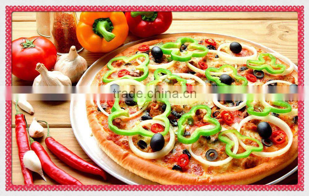 2015 high quality new Custom Logo Ceramic Pizza Plate