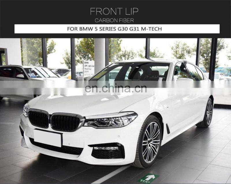Carbon Fiber G30 Front Bumper Lip for BMW G31 G38 520i 530i 540i M Sport 17-19