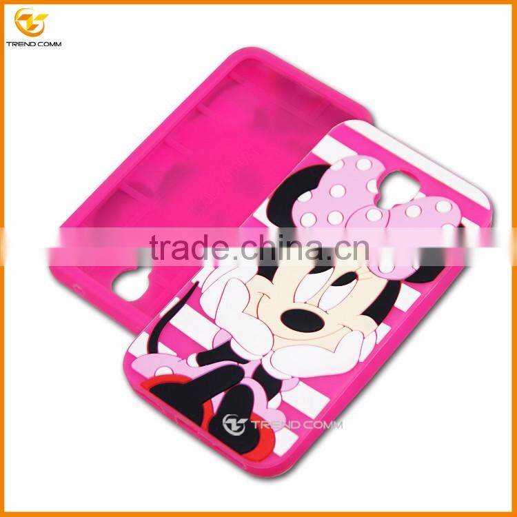 for alcatel one touch 6037 cute cartoon silicone back cover case