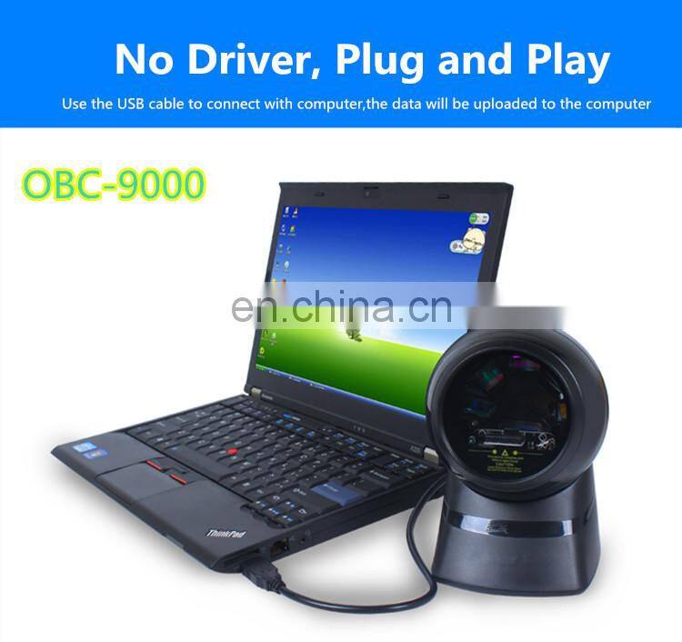 USB Desktop 1D Wired Omnidirectional laser barcode scanner