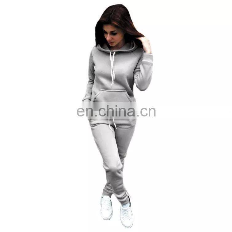 Wholesale custom fashion women's hoodie hoodie pants solid color sportswear sweatshirt sportswear sweatshirt