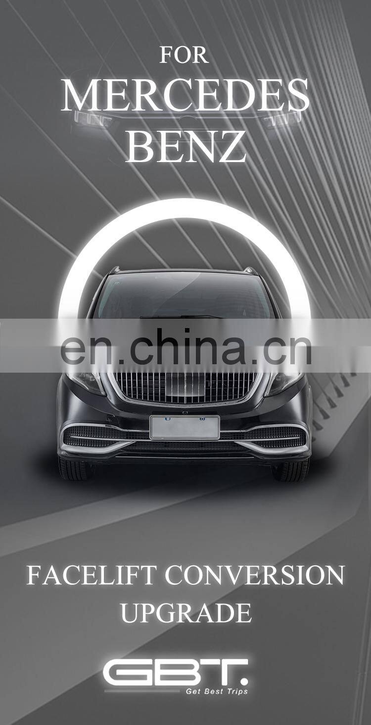 GBT drop shipping car parts mercedes vito maybach bodykit facelift for w447 mercedes vito body kit benz v class body kit