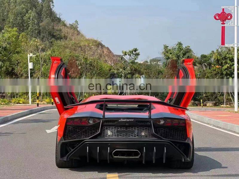 Runde For Lamborghini Aventador LP700 LP720 Upgrade LP750 SVJ Style Body Kit Front Bumper Rear Bumper Hood Side Skirt Spoiler