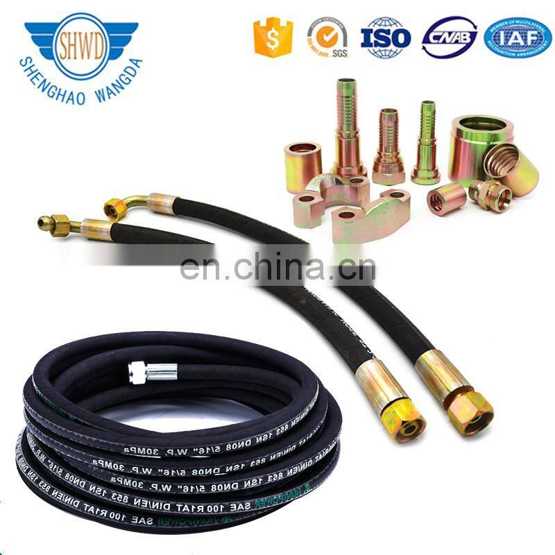 SAE DIN R1/4SP 12mm High pressure Hose Assembly, Excavator Hydraulic Hose