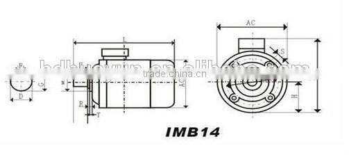 low speed high torque Y three phase electric motor