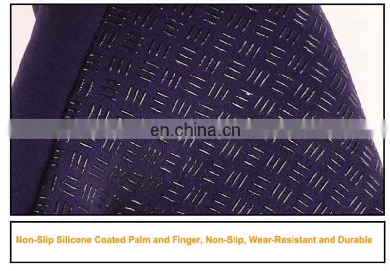 Wholesale Waterproof purple neoprene fabric with touchscreen fingers outdoor sport diving protective glove