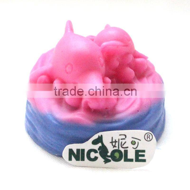 Three Cavity Square Food Grade Silicone Mould For Soap Cake Chocolate Jelly Pudding Making