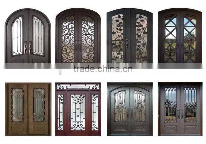 Superior Quality Front Entry Wrought Iron Patio Doors