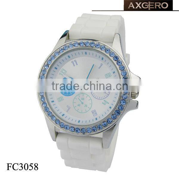 Fashion lady silicone quartz watch