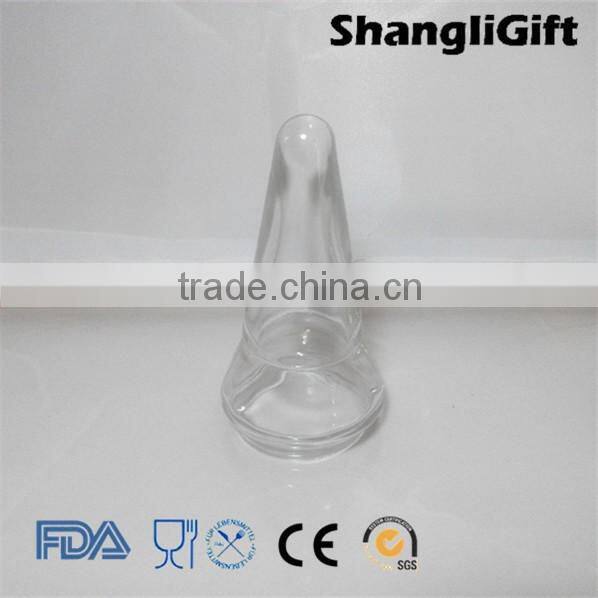 Factory Supplier Transparent Cone Shape Glass Lamp Shade Lamp Cover