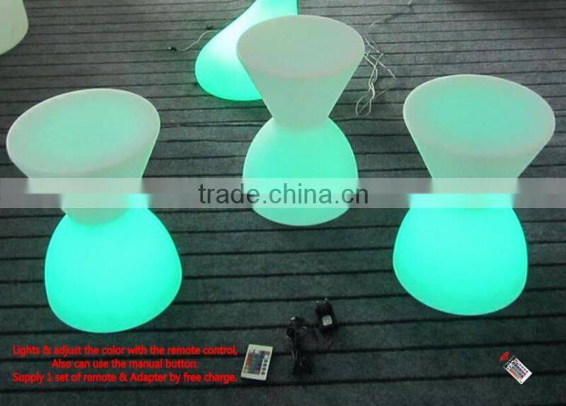 New PE plastic Stool with LED light & remote control YXF-3042