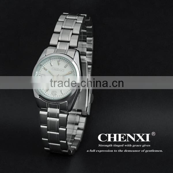 Guangzhou watch market Quartz wrist watch water resistant cheapest stainnless steel watch 006AMD