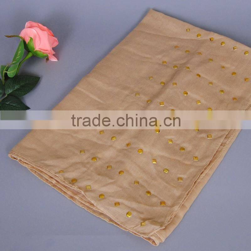 Trend All-match Rhinestud Fixed Muslim Women Head Hijab Shawl