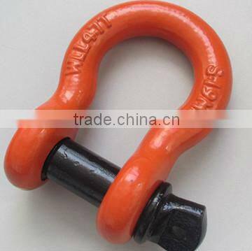 Australian type shackle painted black pin