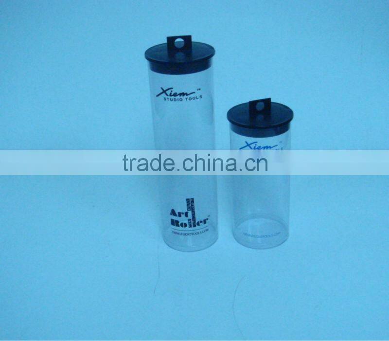 clear retail tubes with hanging cap