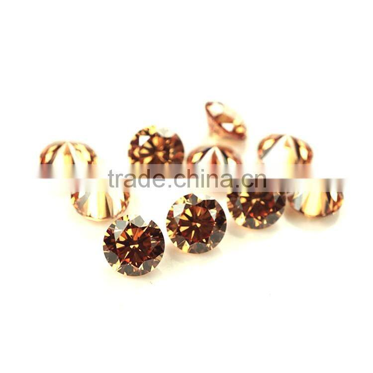 Best Quality Sparkle 0.9mm-3mm Round Synthetic Diamond Cubic Zirconia, Loose Cubic Zirconia for Jewelry Design