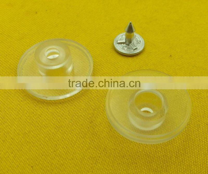 19mm Transparent Plastic Jeans Tack Button --- P4291