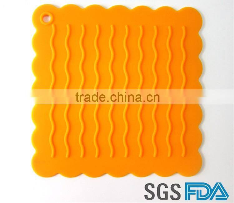 Fashion tableware silicone mat silicone pan mat