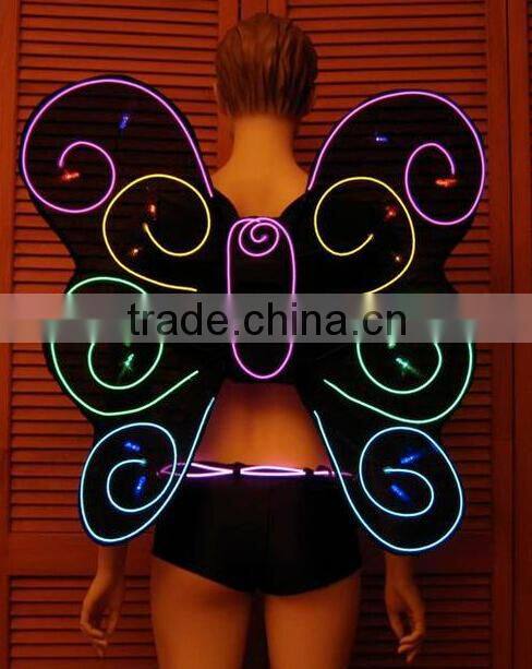 Wholesale el wire earphones with mic flowing light led running light headphones for smartphones in United Kingdom Poland China