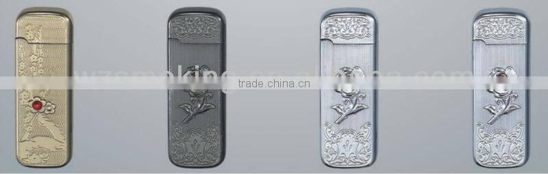 Thin Flint lighter with embossing pattern
