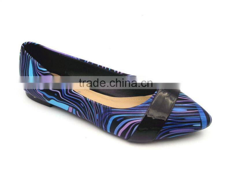 2016 new style hot sell multicolor flat shoe in stock