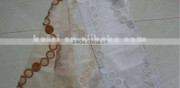 Modern hot sell rose embroidery tablecloth fabric