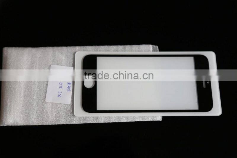 Factory offer free sample silk printed otao full cover tempered glass for iphone 6 s mobile phones