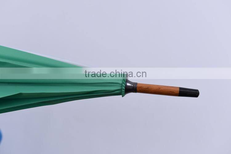 wood handle umbrella sun and rain straight umbrella