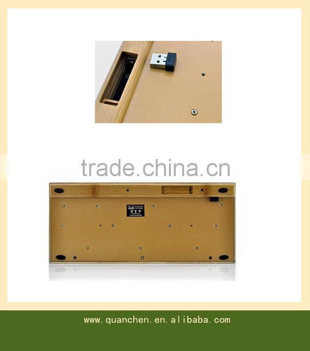 Handcrafted Wireless Bamboo Keyboard - Eco-friendly
