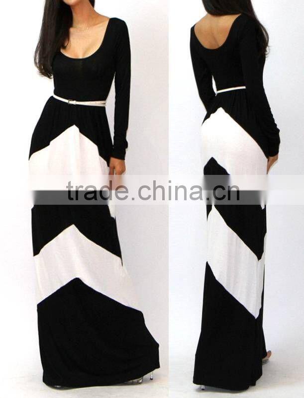 Custom design latest casual printed long dress bohemian quality maxi plus size dress