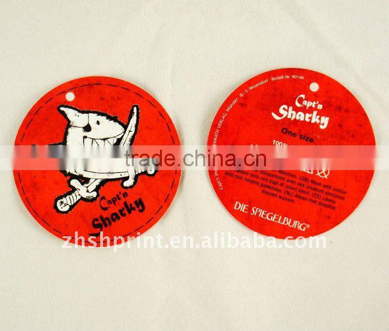 High quality round hang tags