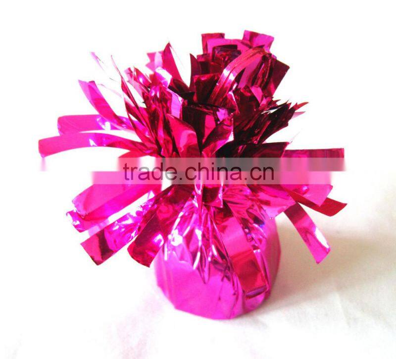 Tinsel balloon weight