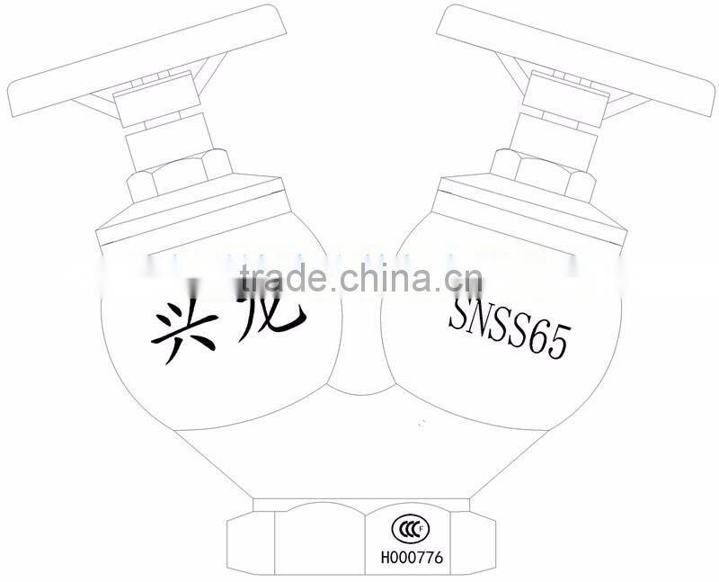 Double Valves Double Outlets Indoor Fire Hydrant